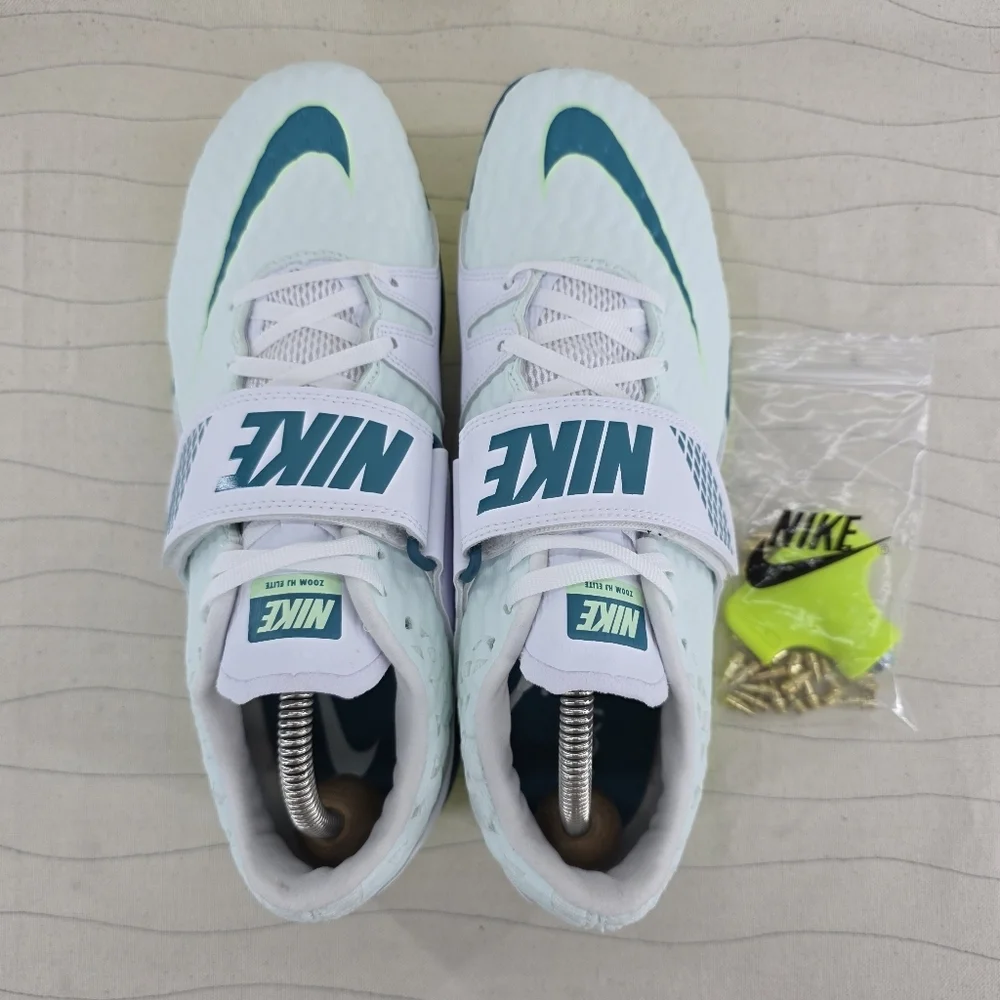 Nike Mens Zoom High Jump Elite Barely Green/Bright Spruce FZ9636-100 Sz 9.5 NEW